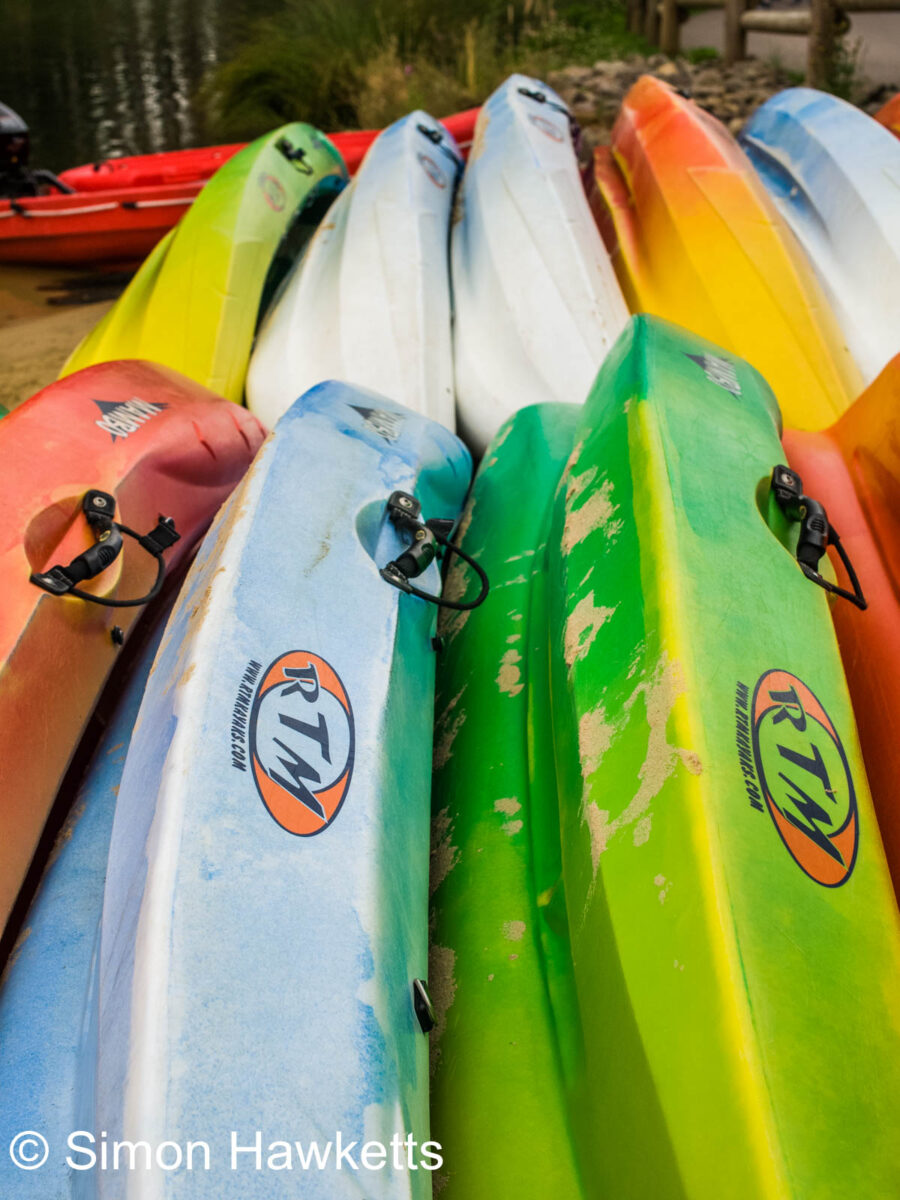 Ricoh GXR sample pictures - Coloured arrangement of boats