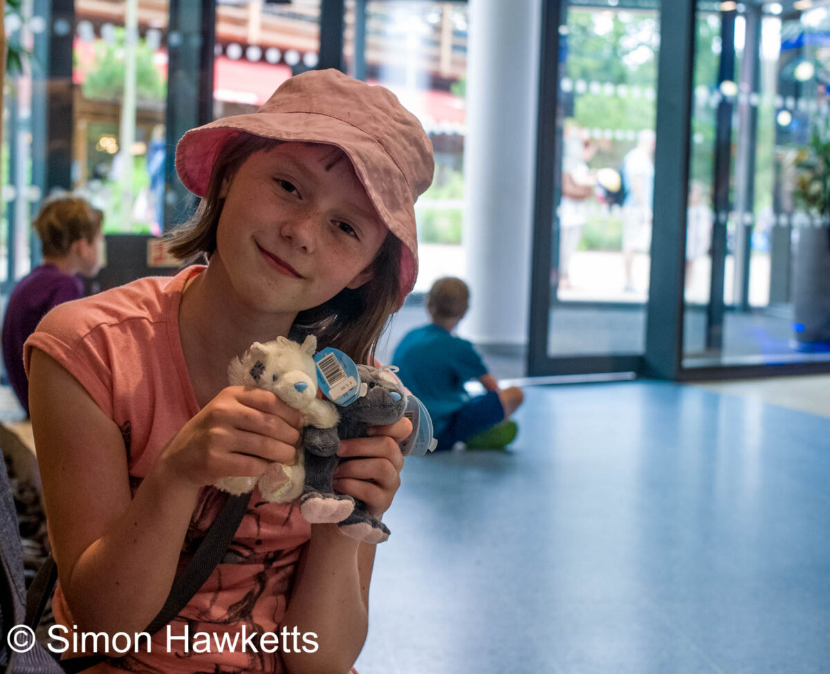 Ricoh GXR sample pictures - Girl with fluffy toys
