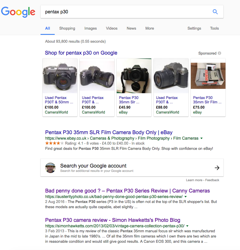 Search result for Pentax P30