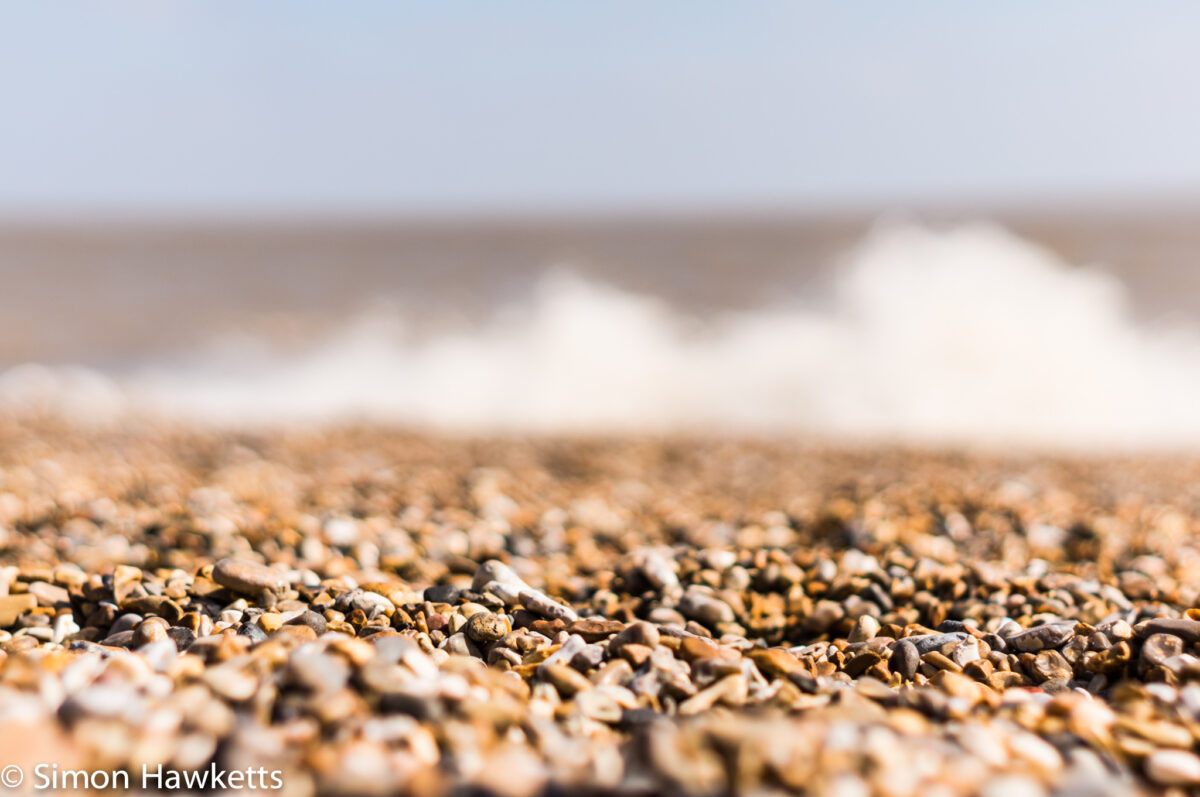 Dunwich Heath Suffolk pictures - A close focus picture of the pebbles on the beach