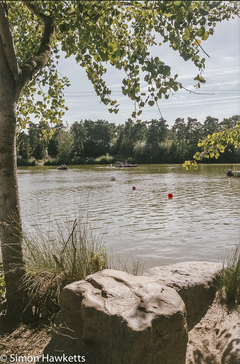 Elveden Forest Centerparcs on film - across the boating lake