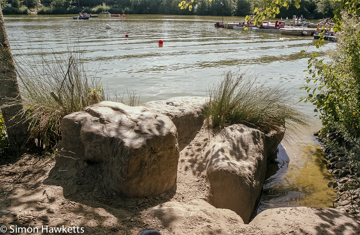 Elveden Forest Centerparcs on film - large rocks