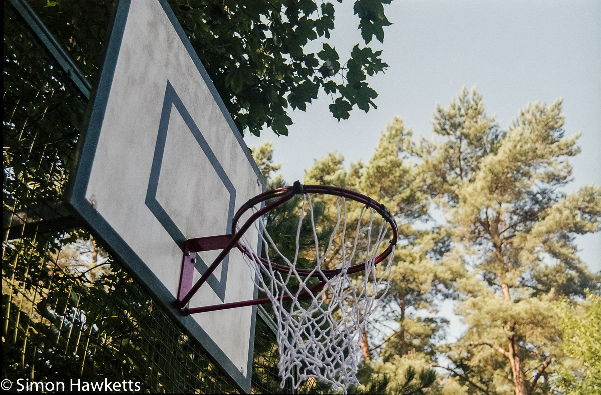 Elveden Forest Centerparcs on film - netball hoop