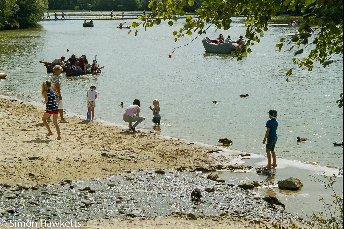Elveden Forest Centerparcs on film - Playing on the beach
