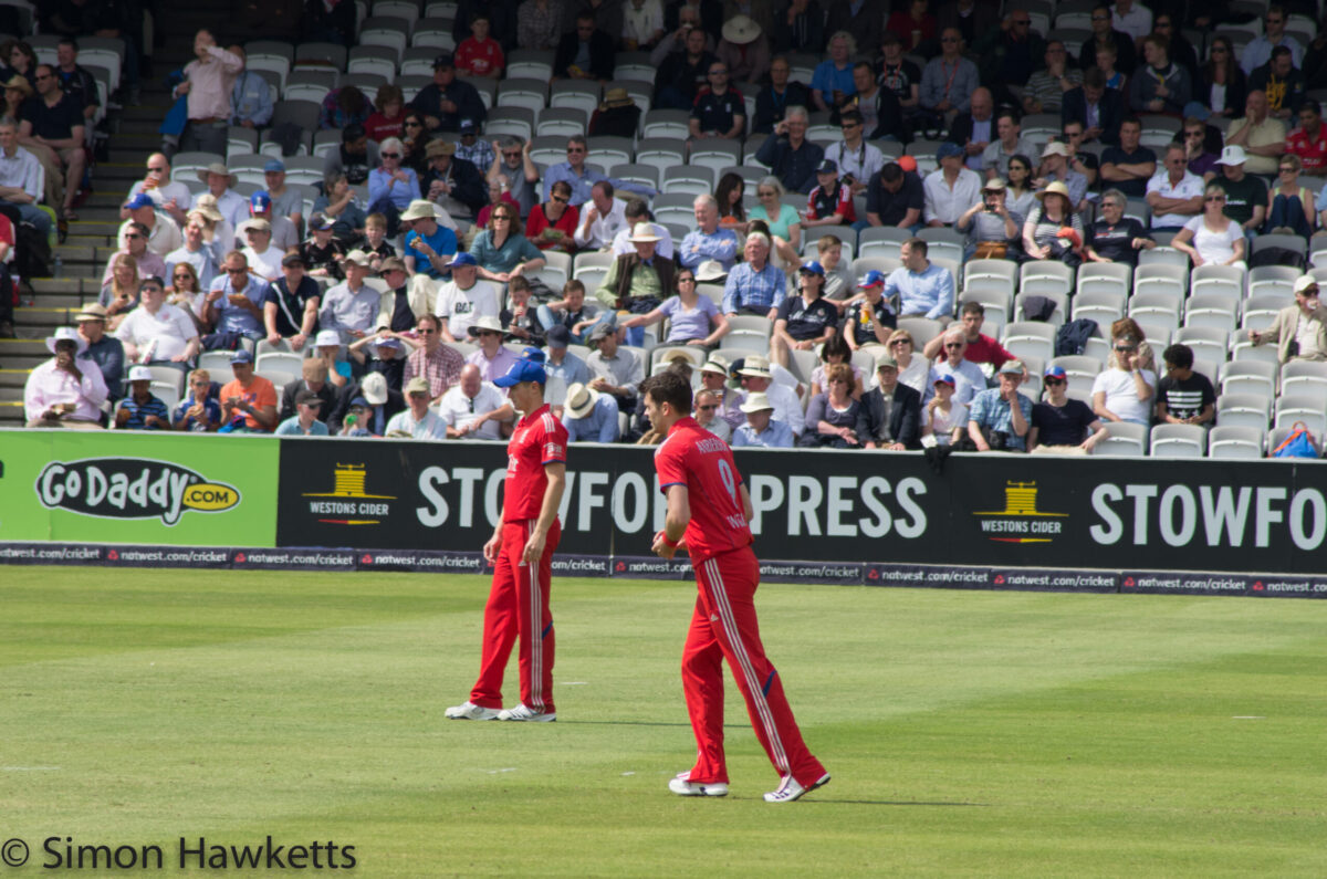 Lords cricket ground - Anderson takes the first over