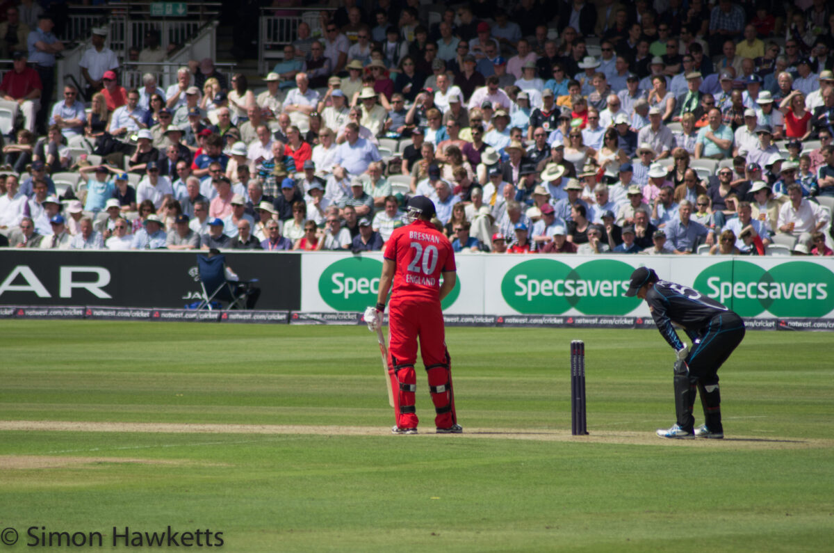 Lords cricket ground - Tim Bresnan batting