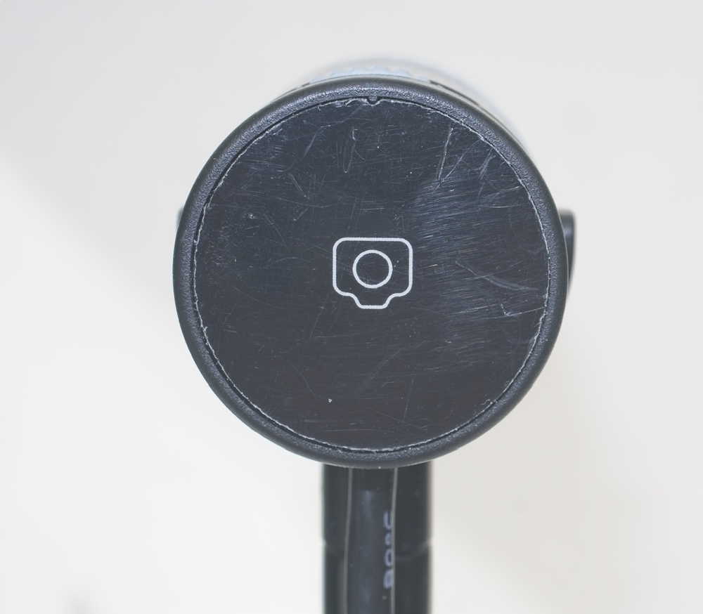 Switch on back of microscope